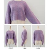 ラウンドネックショート丈ニットトップス | aquagarage | 詳細画像9