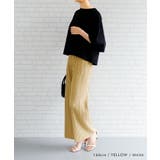 ストンと落ち感ですっきり細見え♪ウエストゴムプリーツパンツ | aquagarage | 詳細画像8