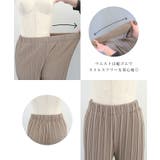 ストンと落ち感ですっきり細見え♪ウエストゴムプリーツパンツ | aquagarage | 詳細画像19