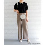 ストンと落ち感ですっきり細見え♪ウエストゴムプリーツパンツ | aquagarage | 詳細画像6