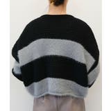 ショート丈ボーダーニット | aquagarage | 詳細画像11