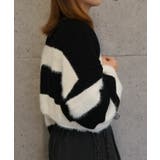 ショート丈ボーダーニット | aquagarage | 詳細画像3