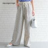 ストライプイージーパンツ 春 夏 秋 M | aquagarage | 詳細画像1