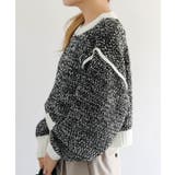 配色MIXニットトップス 秋 冬 M レディース | aquagarage | 詳細画像3