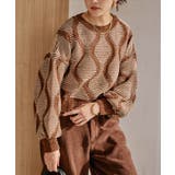 ジャガードショートニットトップス レディース | aquagarage | 詳細画像4 