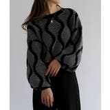 ジャガードショートニットトップス レディース | aquagarage | 詳細画像13 