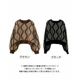 ジャガードショートニットトップス レディース | aquagarage | 詳細画像20 