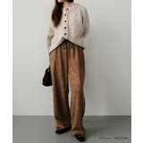 カットスエードイージーパパカットスエードイージーパンツ レディース 春 | aquagarage | 詳細画像6