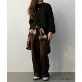 カットスエードイージーパパカットスエードイージーパンツ レディース 春 | aquagarage | 詳細画像8