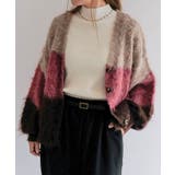 グラデーションニットカーディガン 秋 冬 M レディース | aquagarage | 詳細画像13