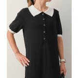 バイカラー襟付きニットワンピース 春 夏 M | aquagarage | 詳細画像3 