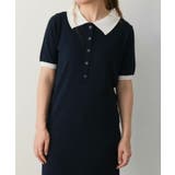 バイカラー襟付きニットワンピース 春 夏 M | aquagarage | 詳細画像8 