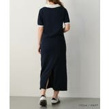 バイカラー襟付きニットワンピース 春 夏 M | aquagarage | 詳細画像9 