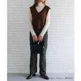 ファンシーヤーンリブ切り替えベスト | aquagarage | 詳細画像12