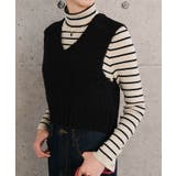 ファンシーヤーンリブ切り替えベスト | aquagarage | 詳細画像14