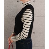 ファンシーヤーンリブ切り替えベスト | aquagarage | 詳細画像15