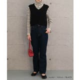 ファンシーヤーンリブ切り替えベスト | aquagarage | 詳細画像16