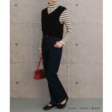 ファンシーヤーンリブ切り替えベスト | aquagarage | 詳細画像17