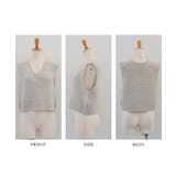 ファンシーヤーンリブ切り替えベスト | aquagarage | 詳細画像19