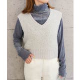 ファンシーヤーンリブ切り替えベスト | aquagarage | 詳細画像5