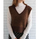 ファンシーヤーンリブ切り替えベスト | aquagarage | 詳細画像8