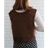 ファンシーヤーンリブ切り替えベスト | aquagarage | 詳細画像10