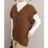 ファンシーヤーン前ボタンベスト | aquagarage | 詳細画像8