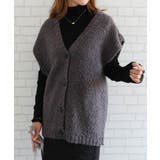 ファンシーヤーン前ボタンベスト | aquagarage | 詳細画像10