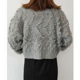 フリンジジャガードショートニット | aquagarage | 詳細画像11