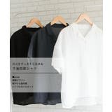 シアー半袖開襟シャツ レディース 春 秋 冬 | aquagarage | 詳細画像2