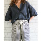 シアー半袖開襟シャツ レディース 春 秋 冬 | aquagarage | 詳細画像12