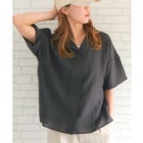 シアー半袖開襟シャツ レディース 春 秋 冬 | aquagarage | 詳細画像10
