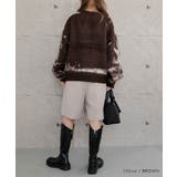 やわらかな色合いと独特な柄が印象的!ニュアンス柄ニットトップス | aquagarage | 詳細画像9