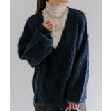 MIXシャギーニットカーディガン 秋 冬 M レディース | aquagarage | 詳細画像8