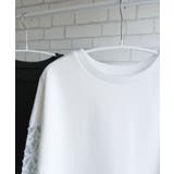 袖花柄シアー切替トップス 春 秋 冬 レディース | aquagarage | 詳細画像10