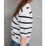 襟付きサマーニットトップス レディース 春 夏 M L 半袖 | aquagarage | 詳細画像5