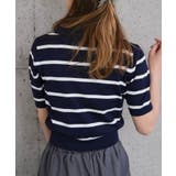 襟付きサマーニットトップス レディース 春 夏 M L 半袖 | aquagarage | 詳細画像10