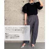ダブルフリル袖異素材カットソー レディース 春 夏 M L 半袖 | aquagarage | 詳細画像2