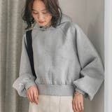 杢グレー | ショート丈パーカー 春 秋 冬 M レディース | aquagarage