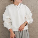 オフホワイト | ショート丈パーカー 春 秋 冬 M レディース | aquagarage