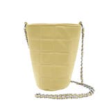 ベージュ | 小ぶりなサイズが可愛い♪キルティングバケツミニショルダーバッグ | aquagarage