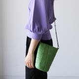 グリーン | 小ぶりなサイズが可愛い♪キルティングバケツミニショルダーバッグ | aquagarage
