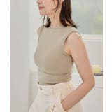 スクエアカットリブニットタンクトップ 春 夏 秋 | aquagarage | 詳細画像17 