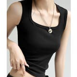 スクエアカットリブニットタンクトップ 春 夏 秋 | aquagarage | 詳細画像28 