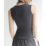 スクエアカットリブニットタンクトップ 春 夏 秋 | aquagarage | 詳細画像26 