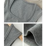 スクエアカットリブニットタンクトップ 春 夏 秋 | aquagarage | 詳細画像3 