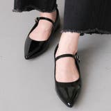 ブラック_エナメル | メリージェーンローヒールパンプス レディース | aquagarage