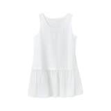 タンク ホワイト（シフォン） | 選べる3type♪Cuteな裾付き♪重ね着タンクトップ/キャミソール | aquagarage