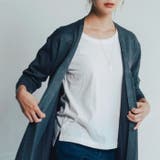 縦長効果でこなれ感漂うIラインシルエット♪ロング丈ニットカーディガン | aquagarage | 詳細画像7