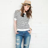 オフホワイト×ブラック | ボーダーor無地から選べる♪『前後2WAYで使える サマーニットカーディガン』 | aquagarage